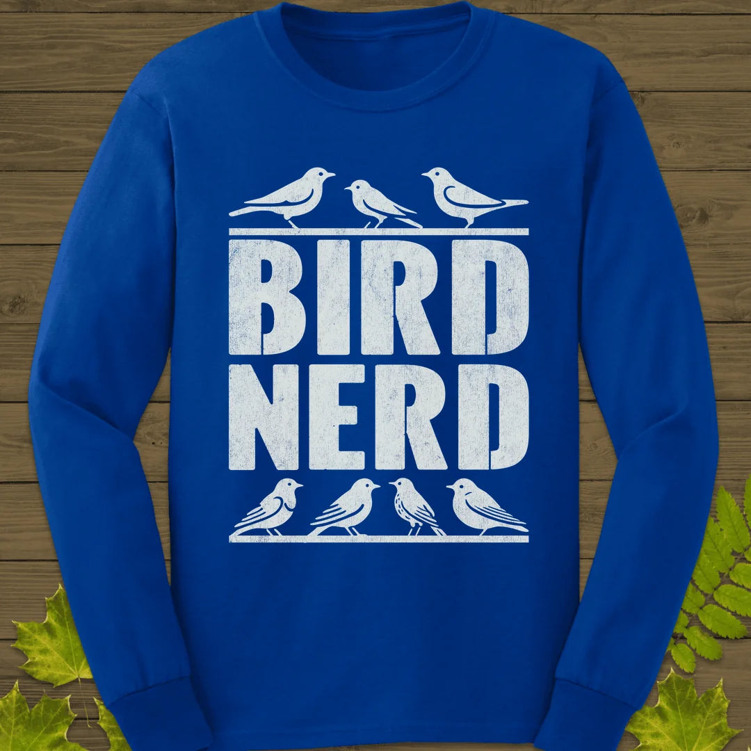 Bird Nerd Long Sleeve in Royal