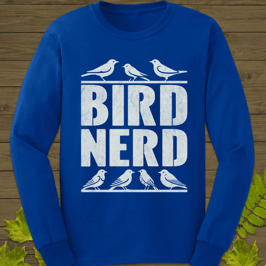 Bird Nerd Long Sleeve in Royal