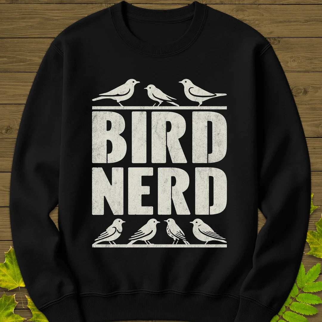 Bird Nerd Sweatshirt in Black