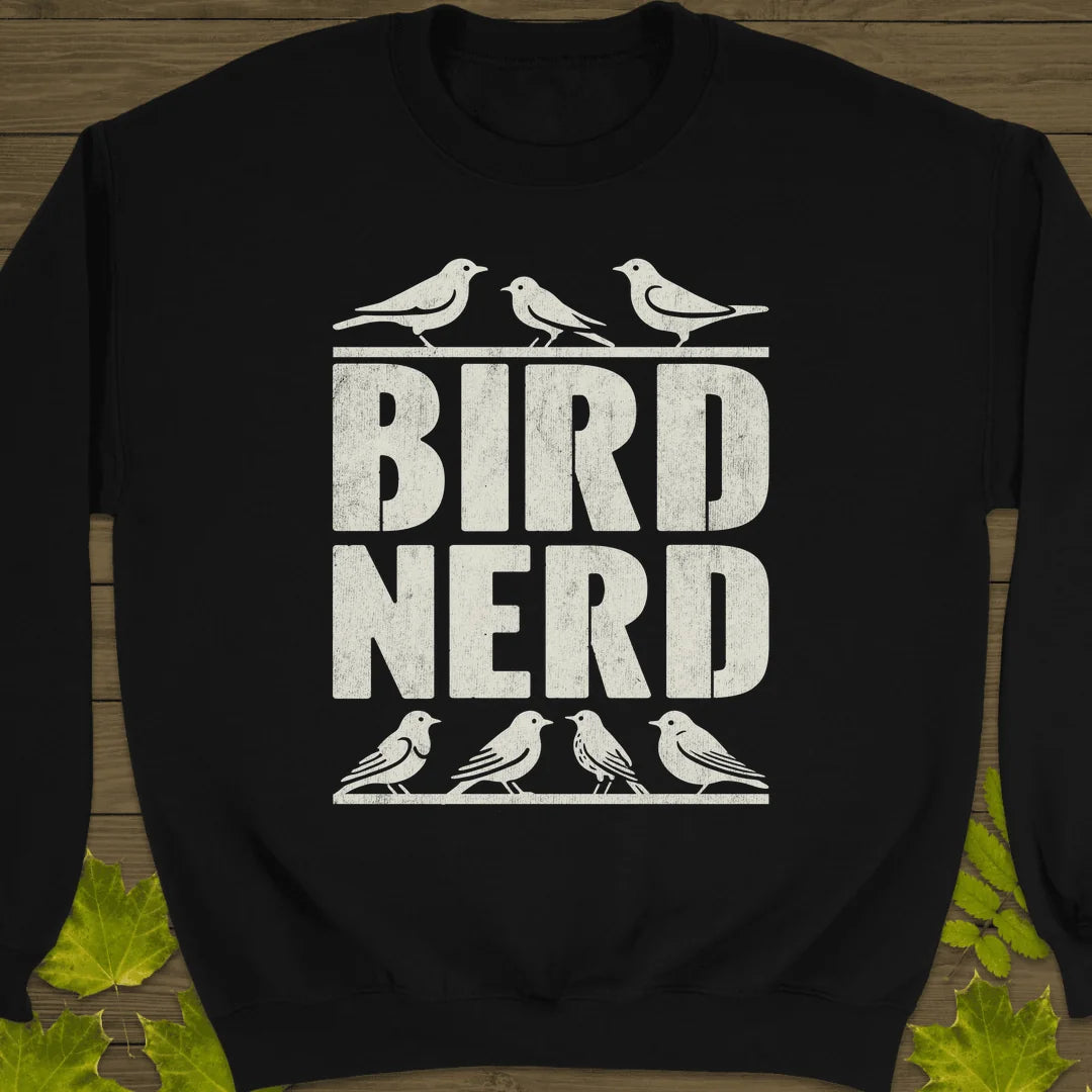Bird Nerd Sweatshirt in Black