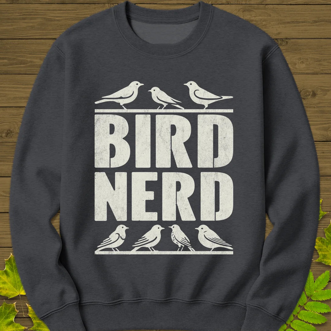 Bird Nerd Sweatshirt in Dark Heather