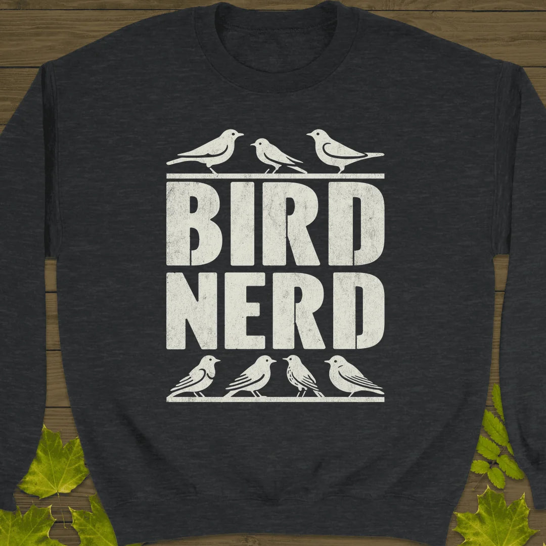 Bird Nerd Sweatshirt in Dark Heather