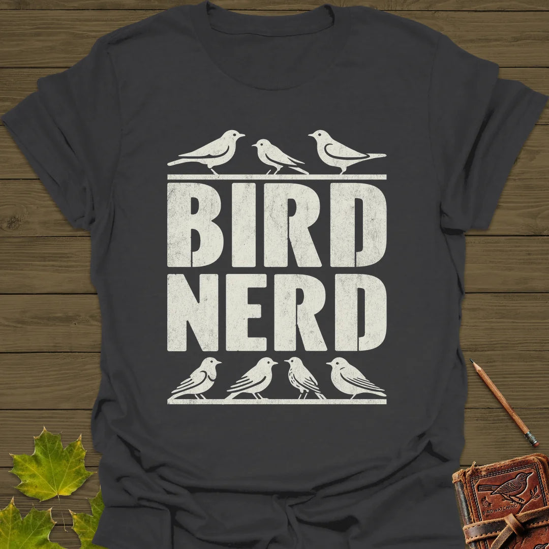 Bird Nerd T-Shirt in Charcoal