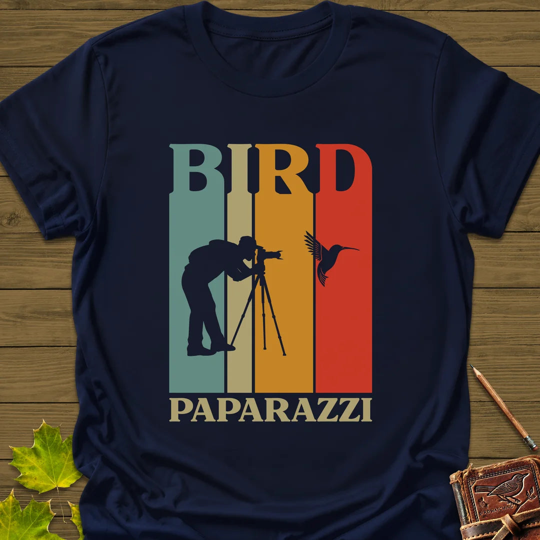 Bird Paparazzi T-Shirt in Navy