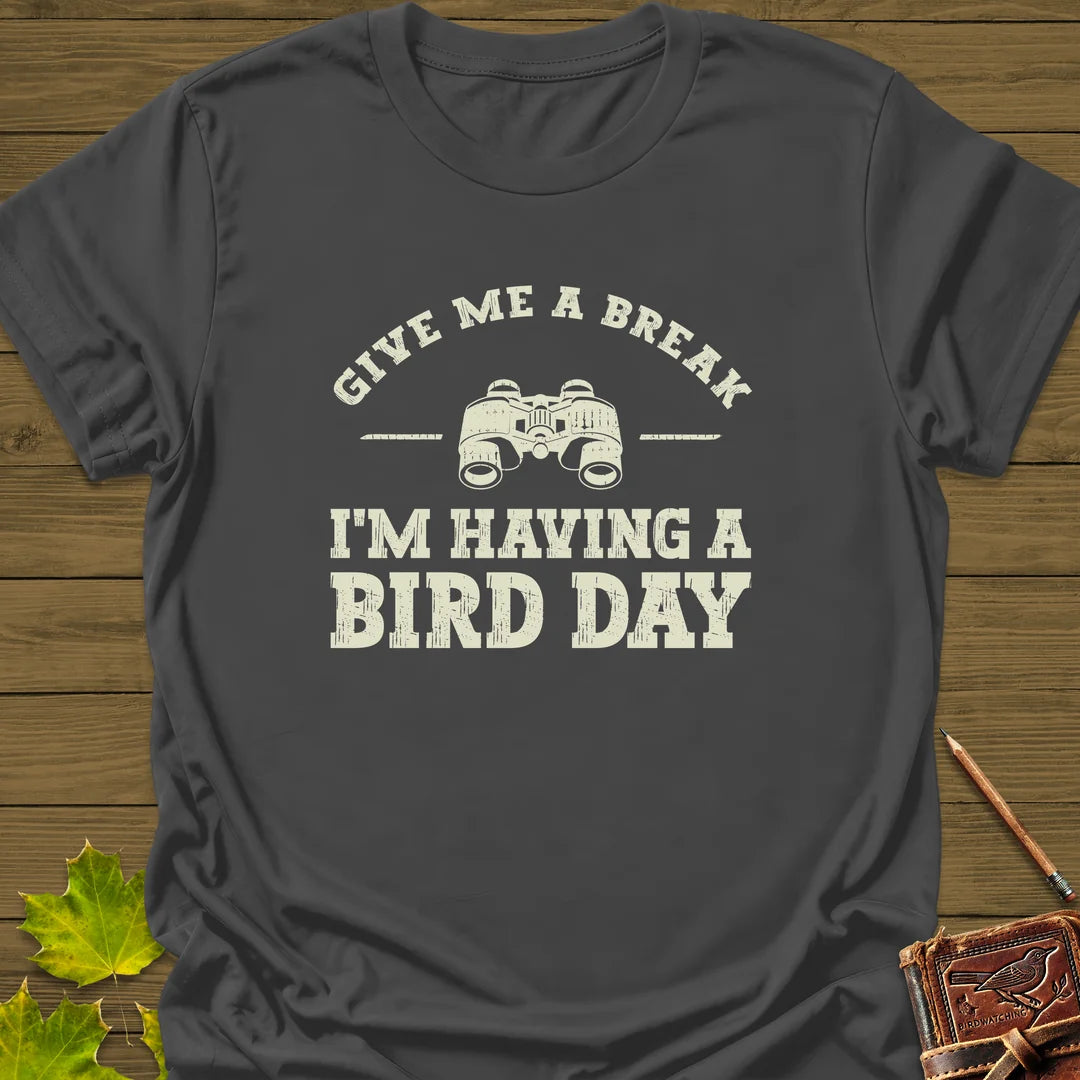 Having A Bird Day T-Shirt in Charcoal