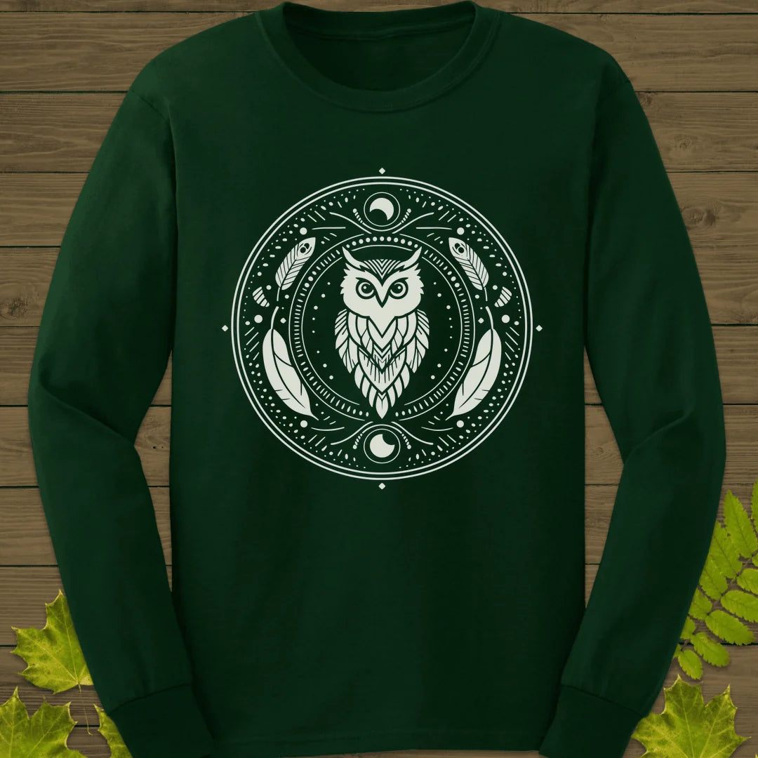 Nocturnal Wisdom Long Sleeve in Forest Green