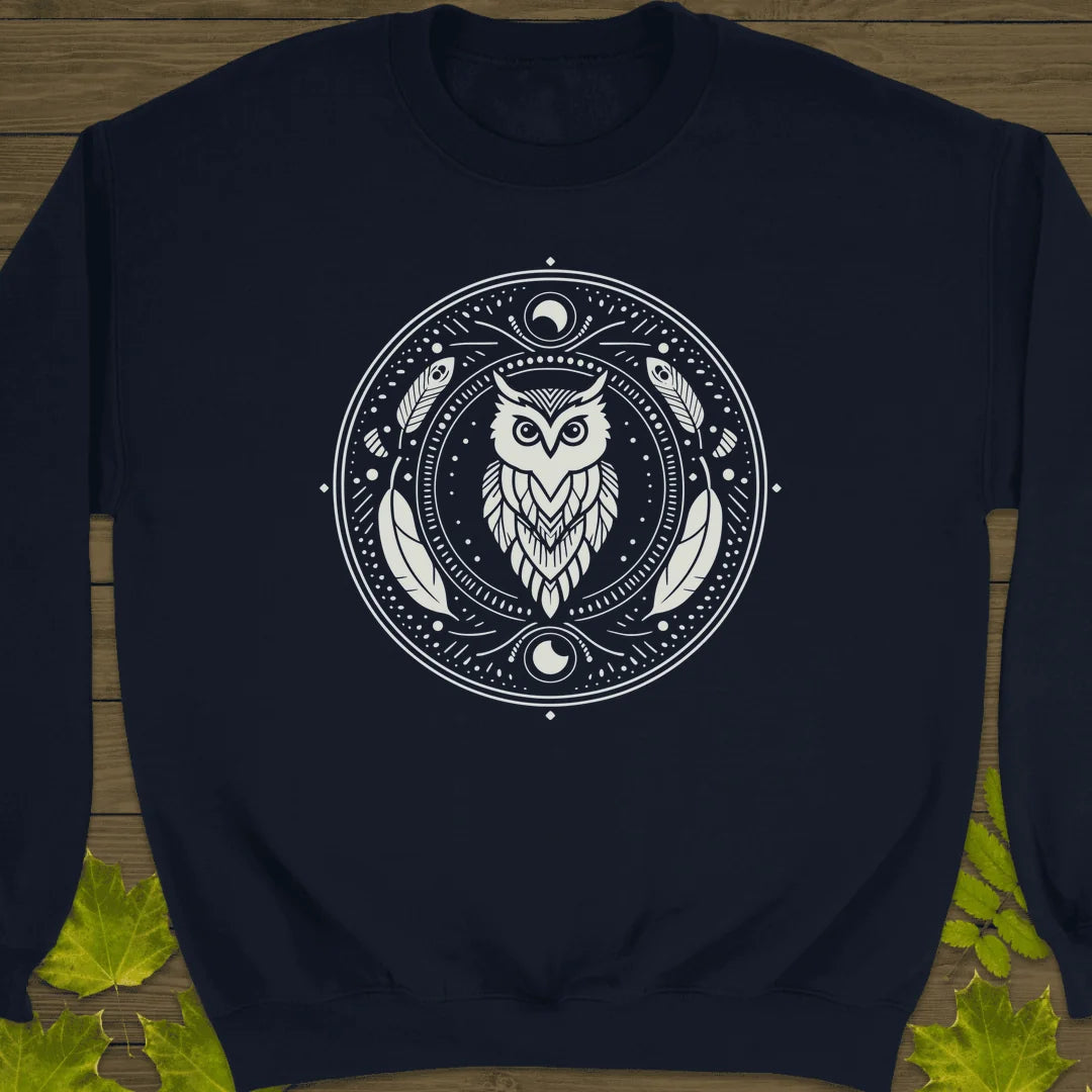 Nocturnal Wisdom Sweatshirt in Navy
