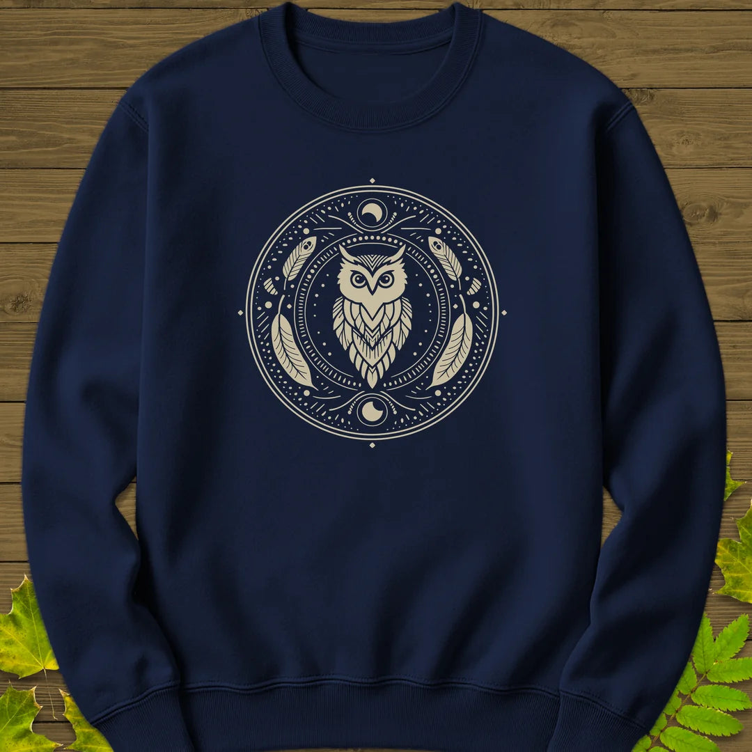 Nocturnal Wisdom Sweatshirt in Navy