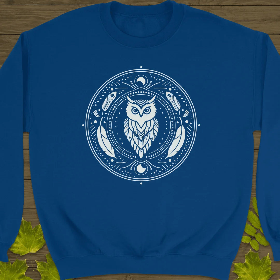 Nocturnal Wisdom Sweatshirt in Royal
