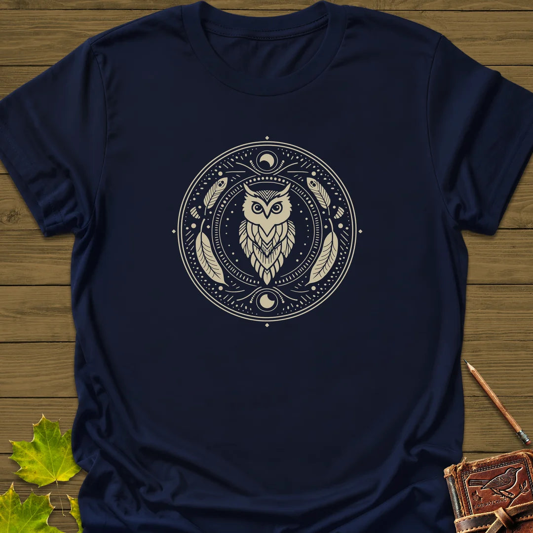 Nocturnal Wisdom T-Shirt in Navy