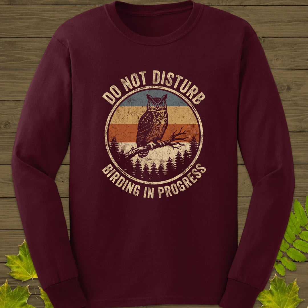 Do Not Disturb Long Sleeve Maroon