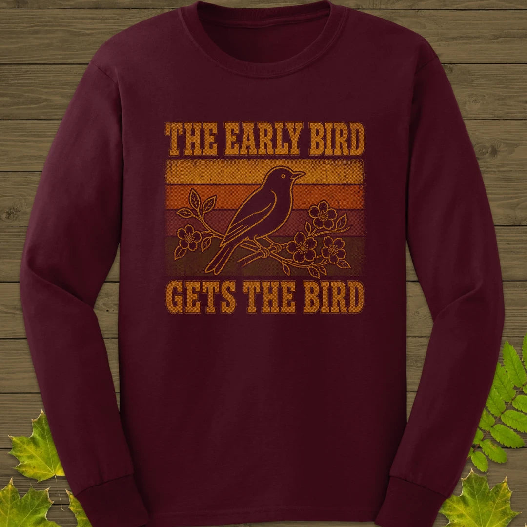 Early Riser Long Sleeve Maroon