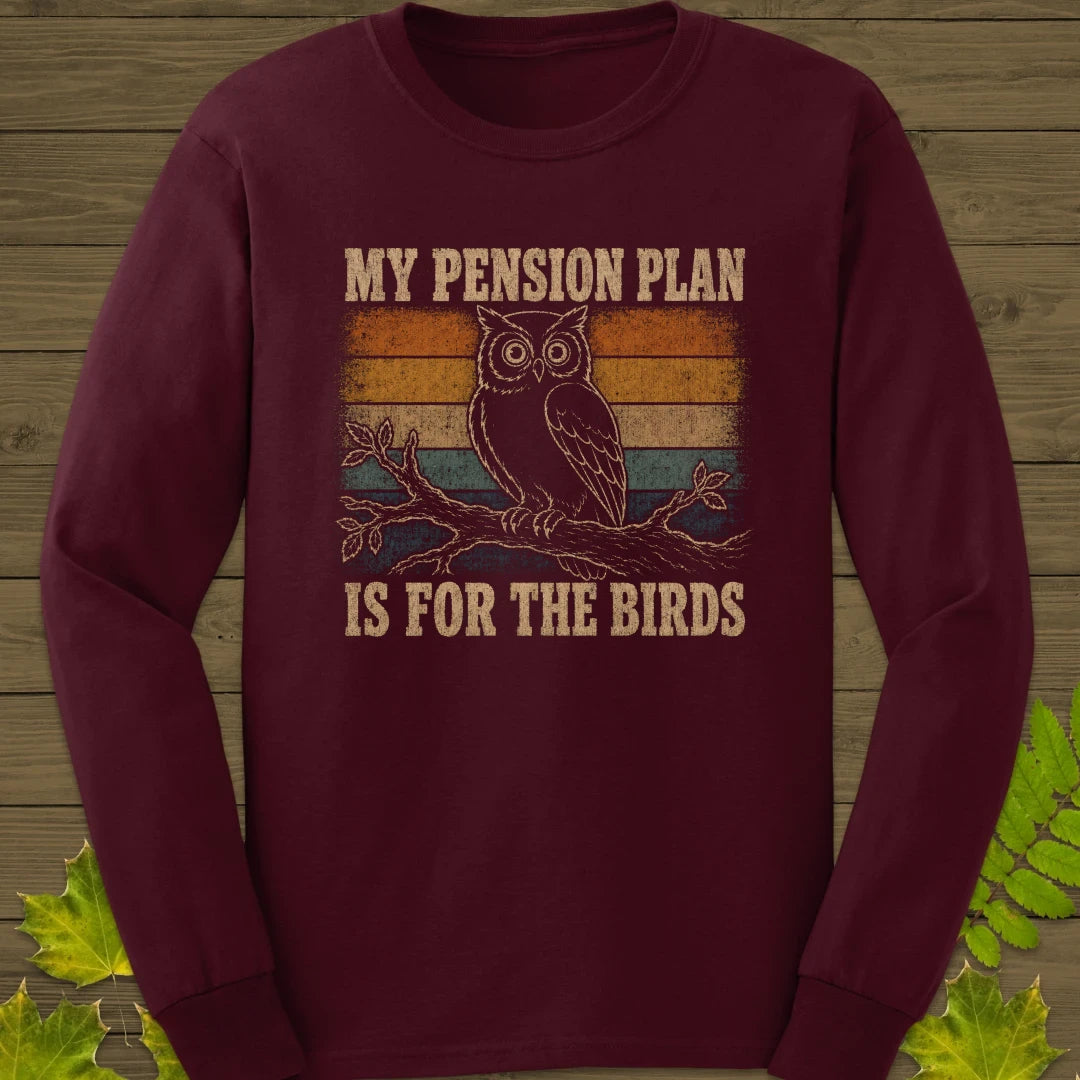 Pension Plan Long Sleeve Maroon