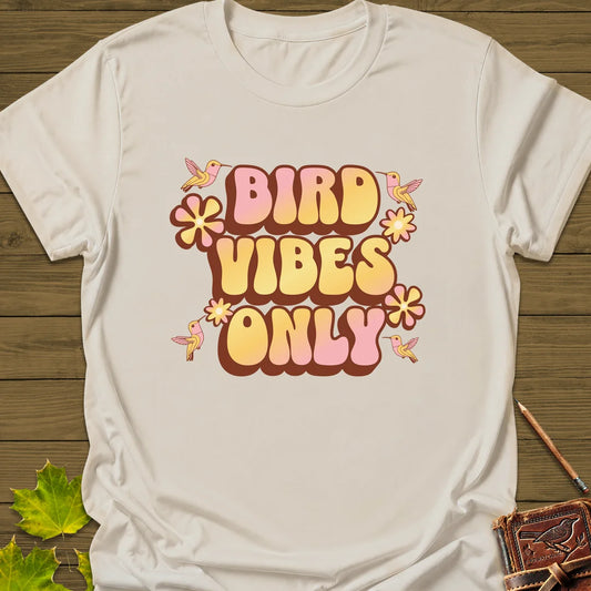 Bird Vibes Only T-Shirt in Natural