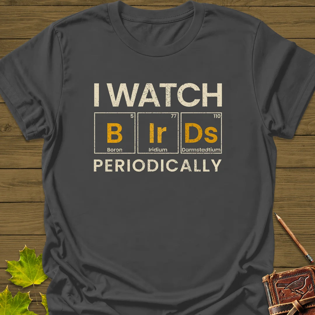 Watch Birds Periodically T-Shirt in Charcoal