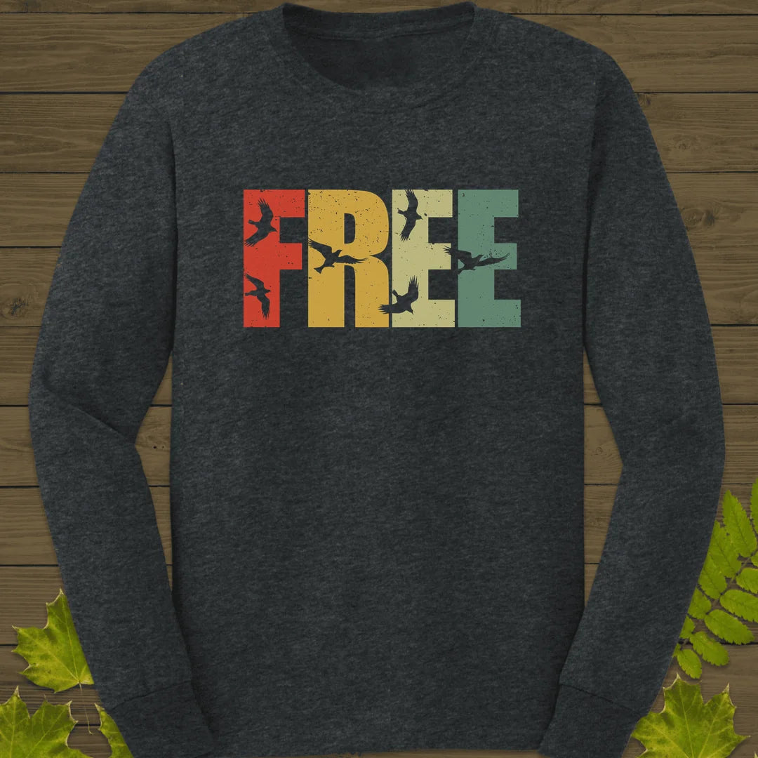 Fly Free Long Sleeve in Dark Heather