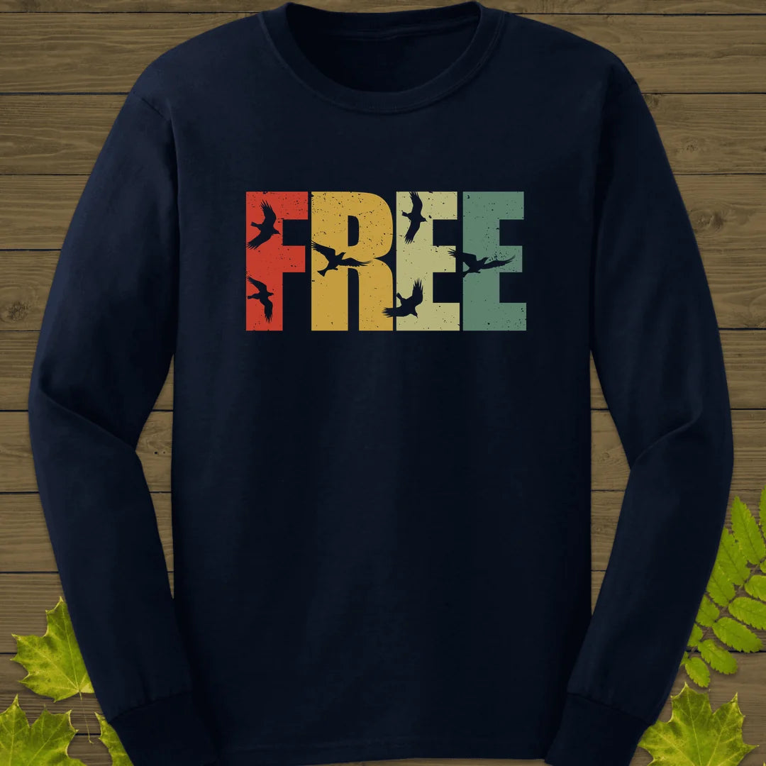 Fly Free Long Sleeve in Navy