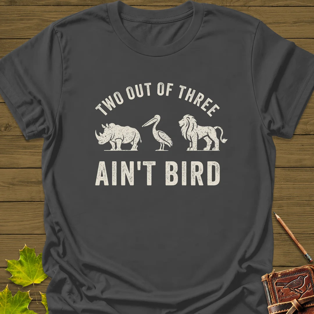 Two Out of Three T-Shirt in Charcoal