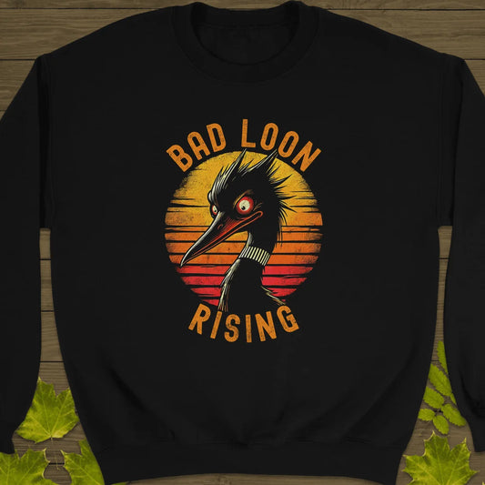 Bad Loon Rising Sweatshirt in Black