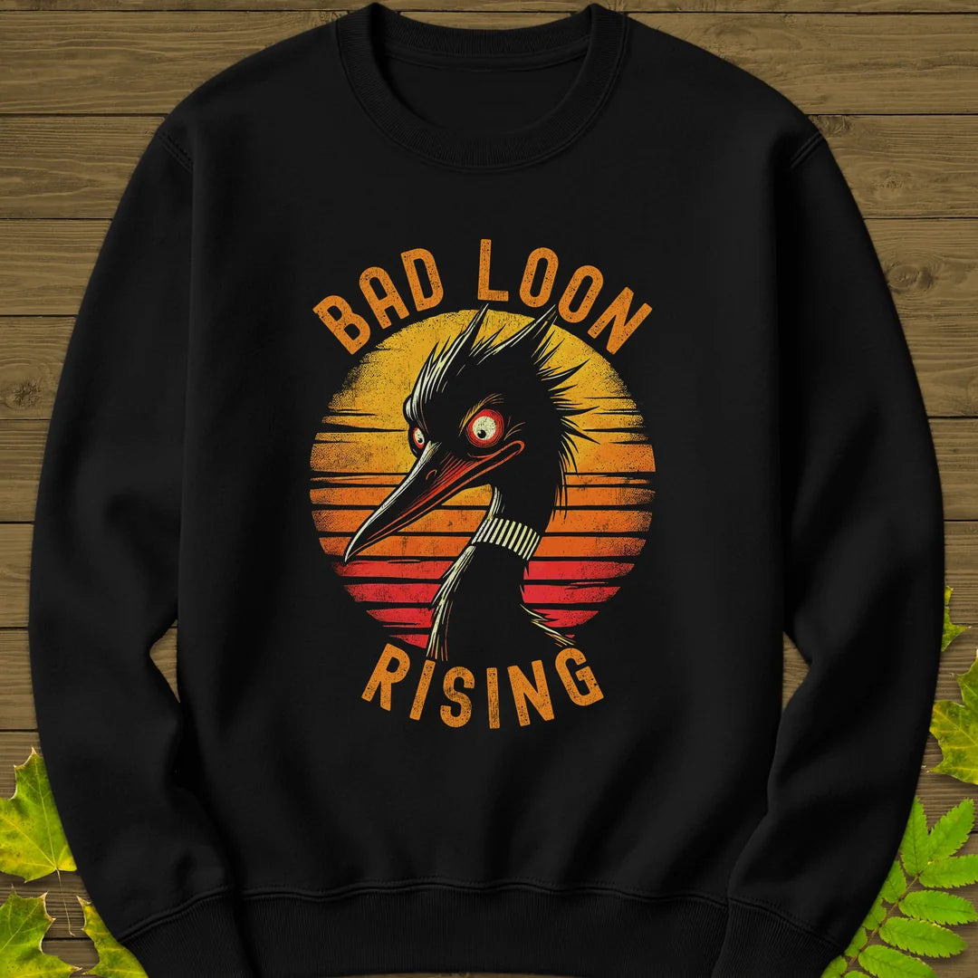 Bad Loon Rising Sweatshirt in Black