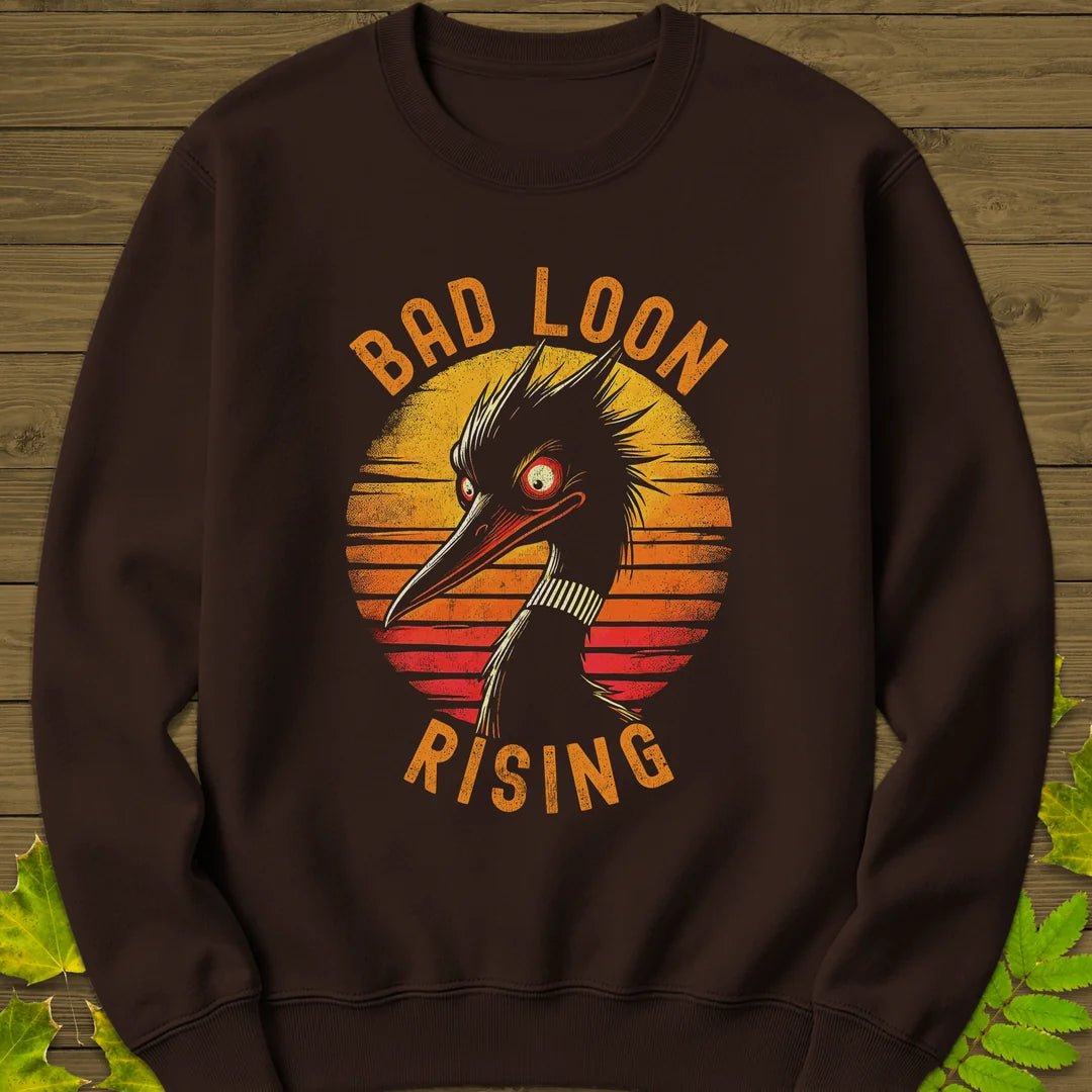 Bad Loon Rising Sweatshirt in Dark Chocolate