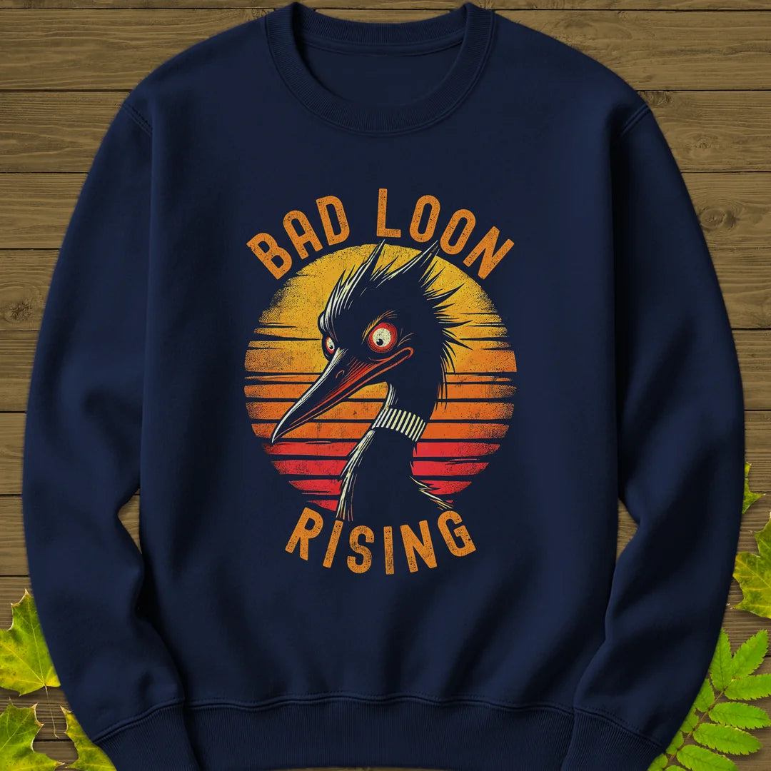 Bad Loon Rising Sweatshirt in Navy