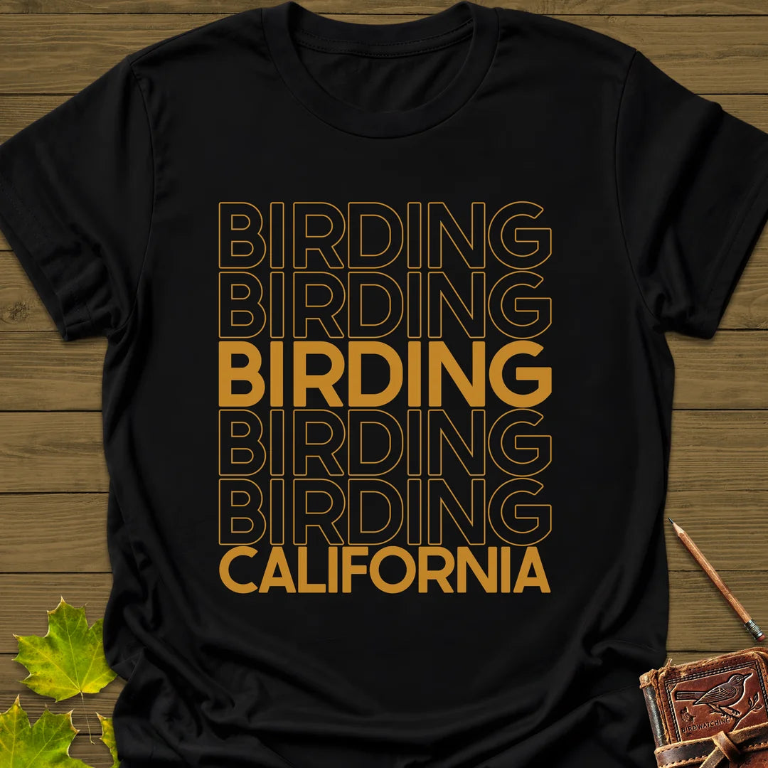 Birding California T-Shirt in Black