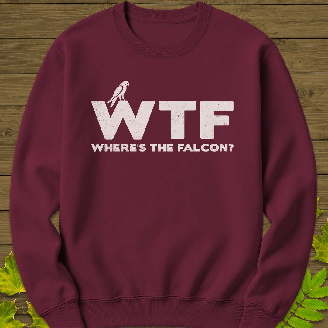 Where's The Falcon Sweatshirt in Maroon