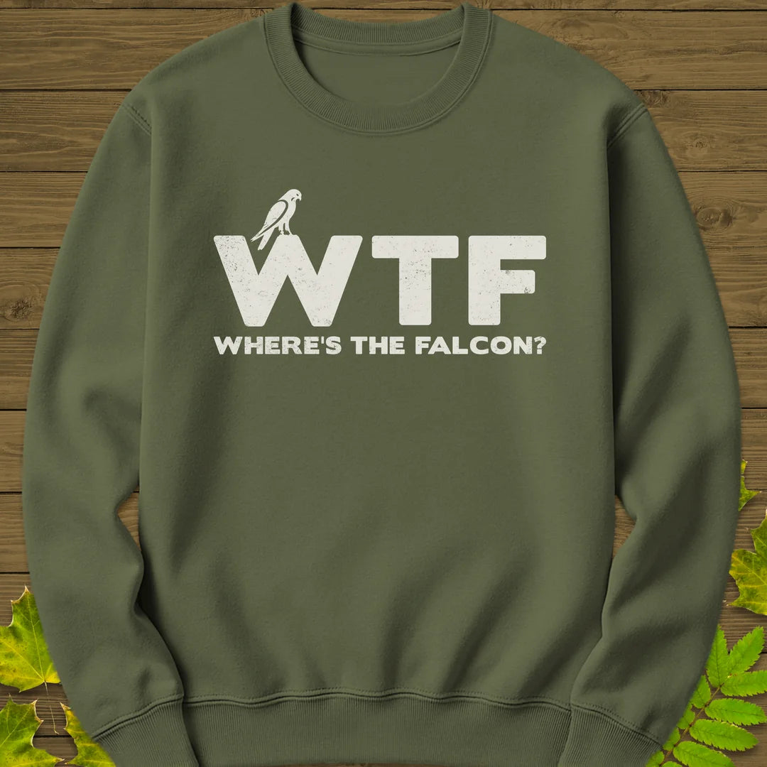 Where's The Falcon Sweatshirt in Military Green