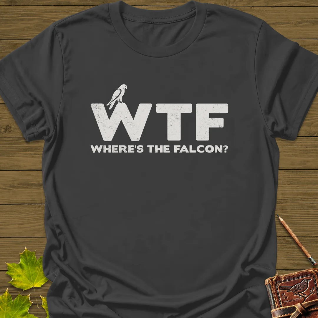 Where's The Falcon T-Shirt in Charcoal