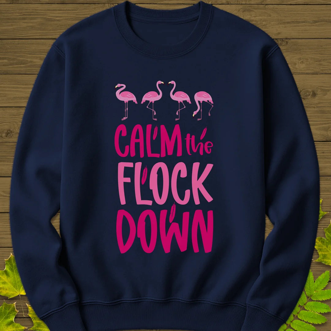 Calm The Flock Sweatshirt in Navy
