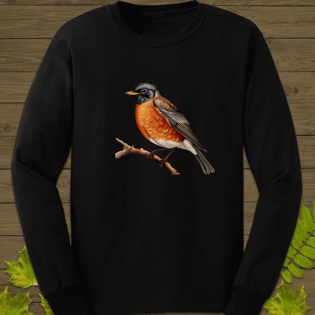 Rustic Robin Long Sleeve in Black