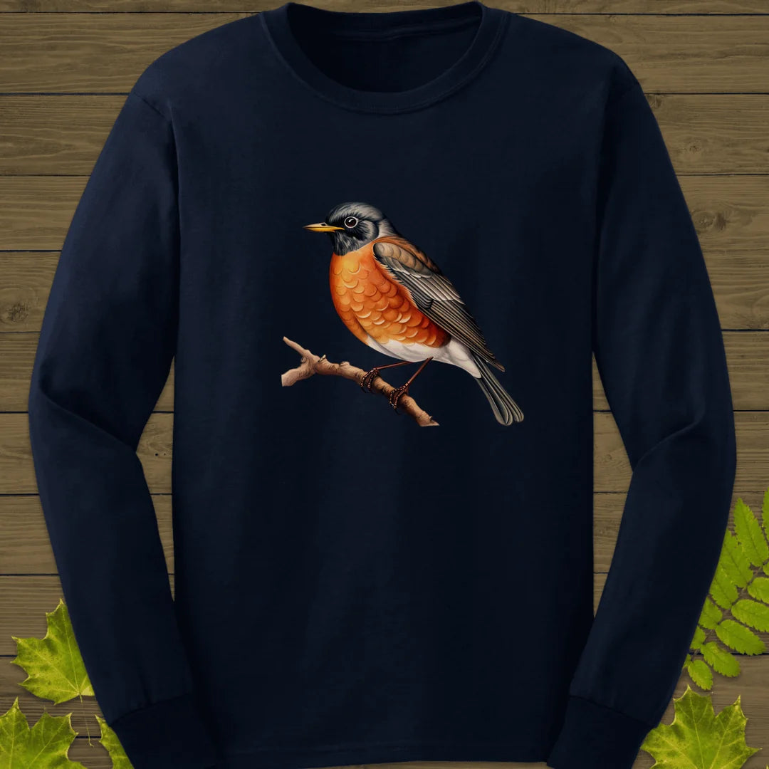 Rustic Robin Long Sleeve in Navy
