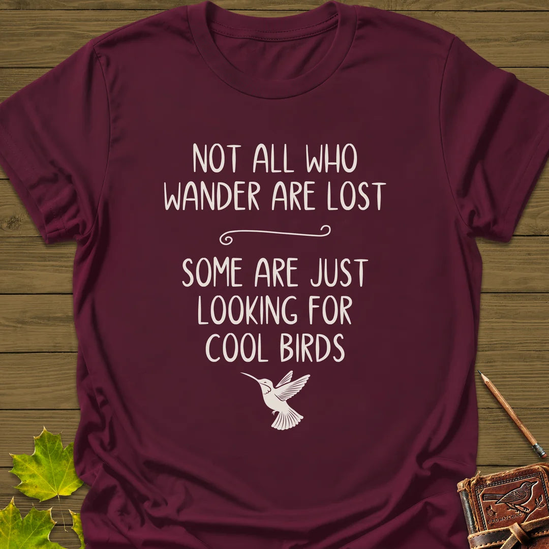 Cool Birds T-Shirt in Maroon