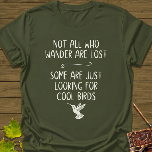 Cool Birds T-Shirt in Military Green