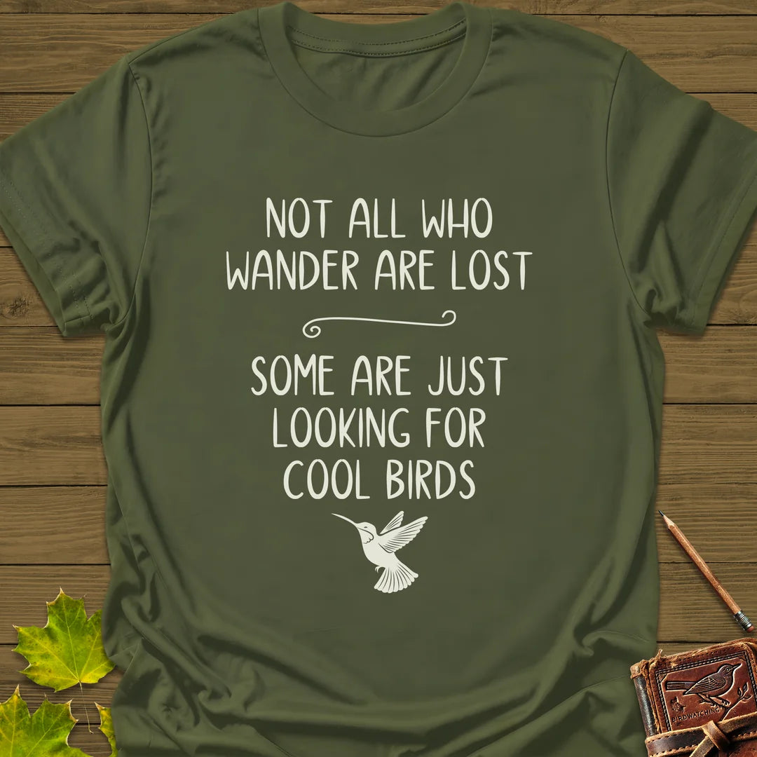 Cool Birds T-Shirt in Military Green