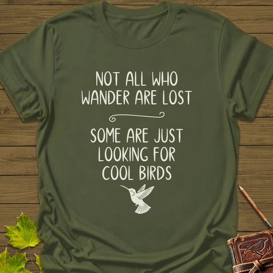 Cool Birds T-Shirt in Military Green