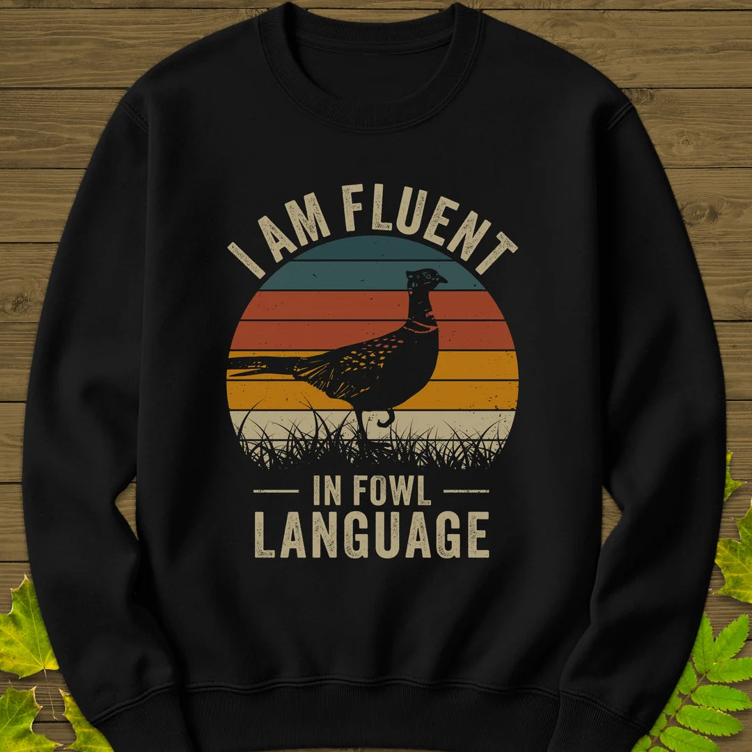 Fowl Language Sweatshirt in Black