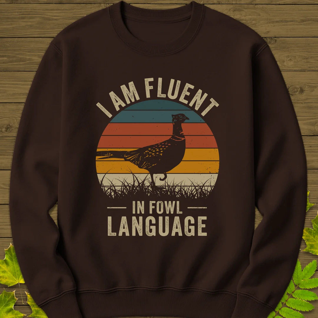 Fowl Language Sweatshirt in Dark Chocolate