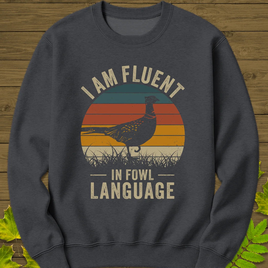 Fowl Language Sweatshirt in Dark Heather