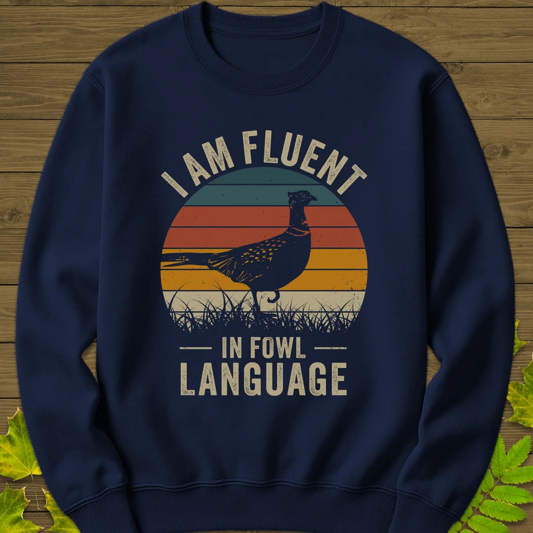 Fowl Language Sweatshirt in Navy