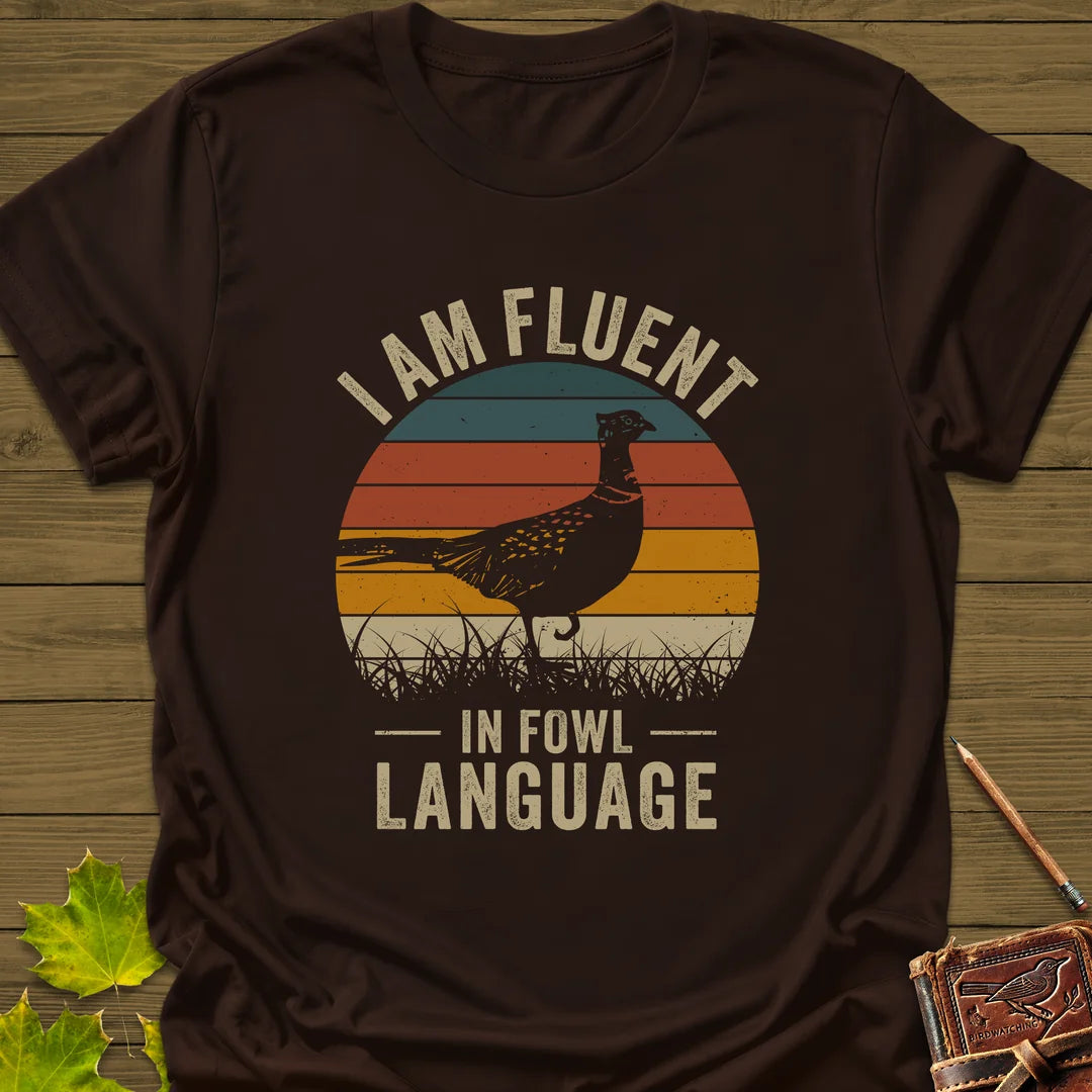 Fowl Language T-Shirt in Dark Chocolate