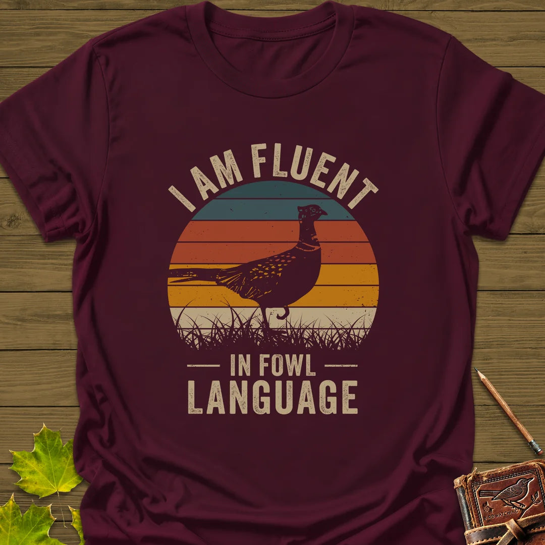 Fowl Language T-Shirt in Maroon