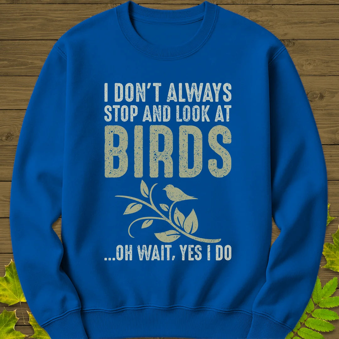 Stop For Birds Sweatshirt in Royal