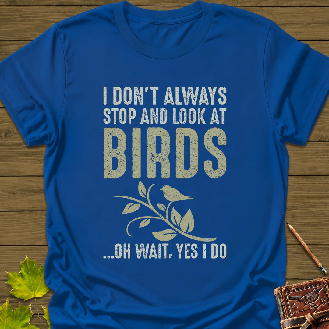 Stop For Birds T-Shirt in Royal