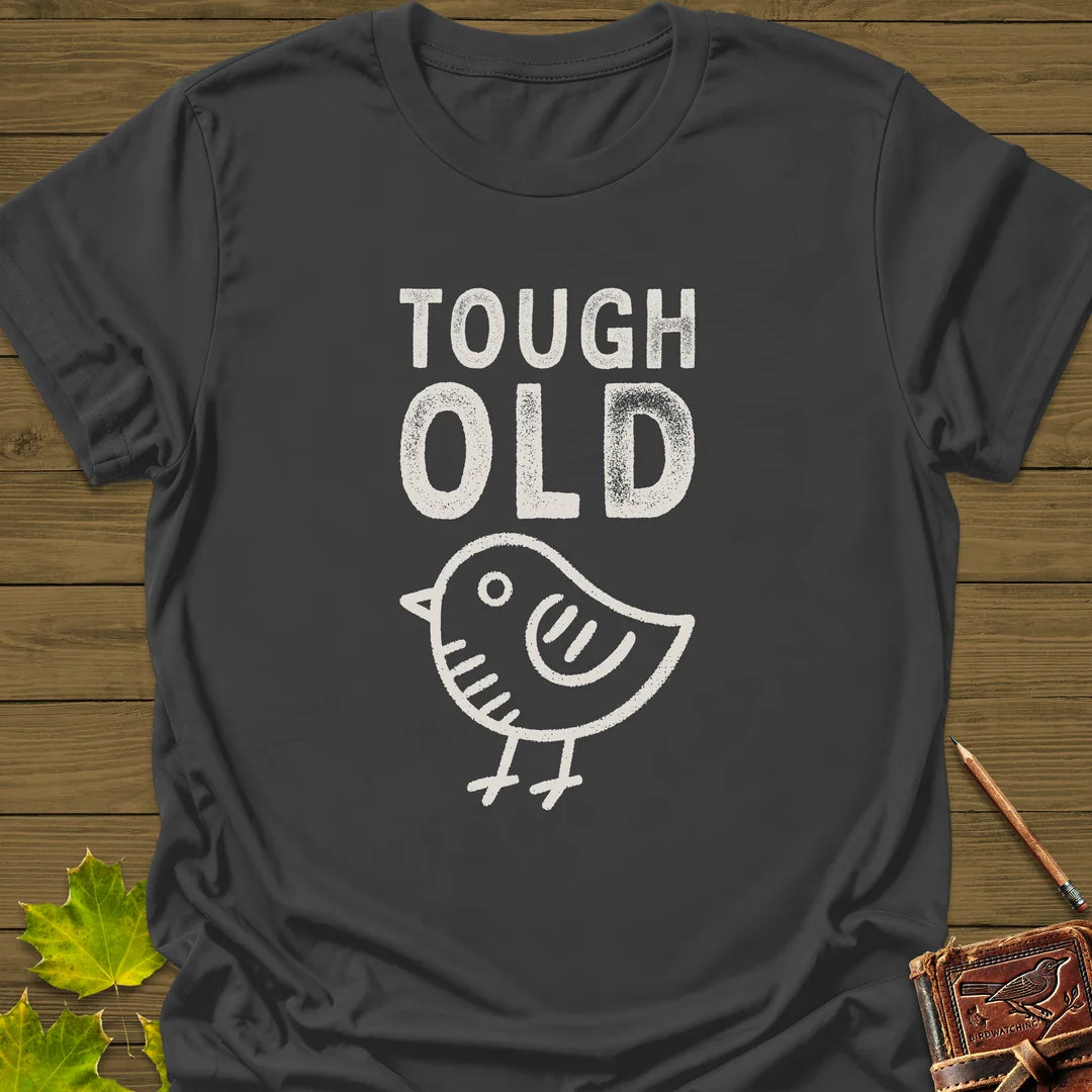 Tough Old Bird T-Shirt in Charcoal