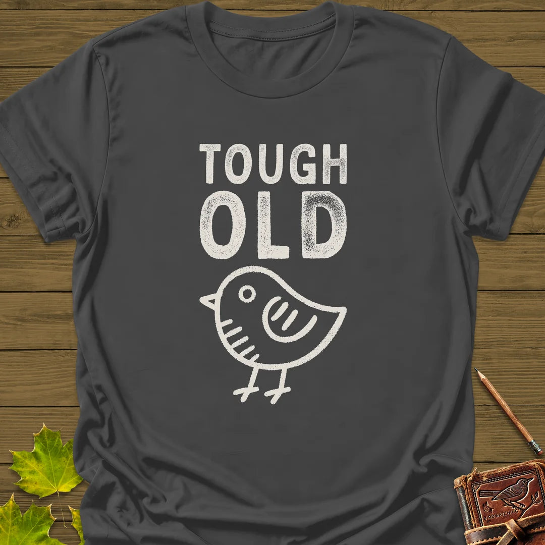 Tough Old Bird T-Shirt in Charcoal
