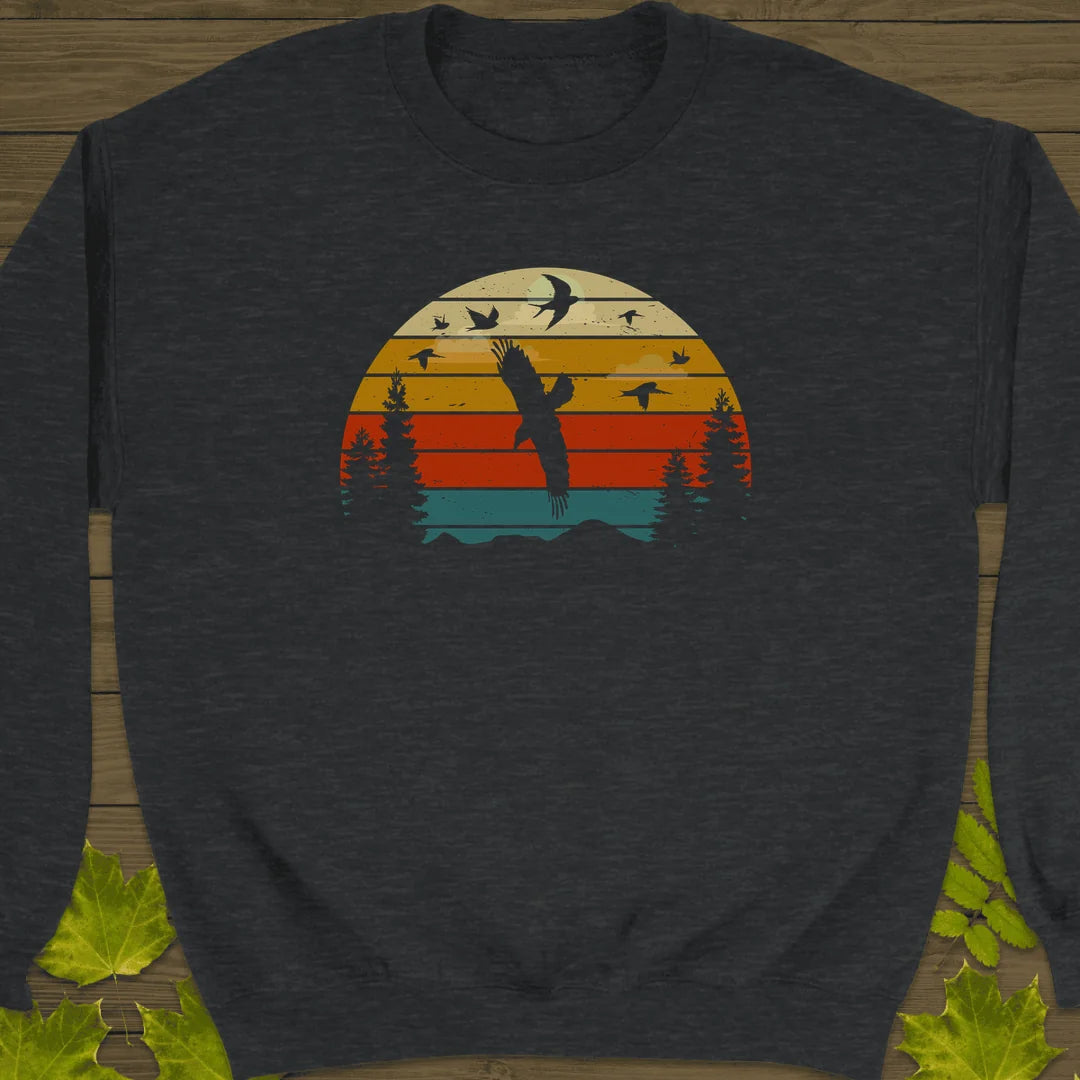 Sunset Migration Sweatshirt in Dark Heather