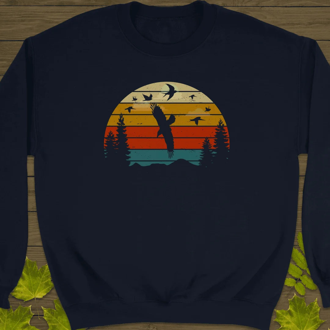 Sunset Migration Sweatshirt in Navy