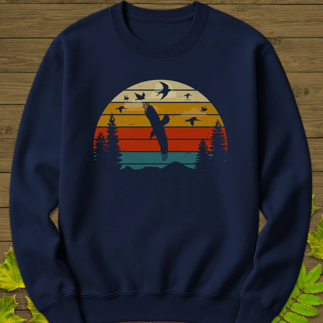Sunset Migration Sweatshirt in Navy